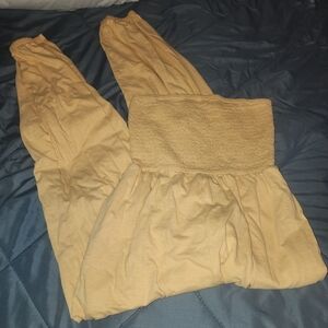 American Eagle Outfitters Light Brown Jumpsuit